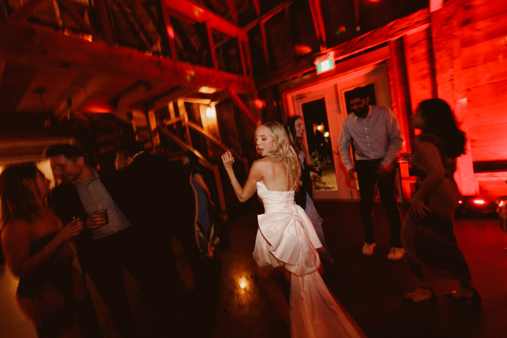Can't help dancing to those dirty beats at Cave Spring Vineyard weddings