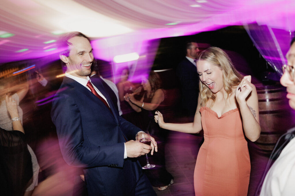 An awesome dance party at Sue-Ann Staff WInery grought by Dirty Betas Niagara DJ